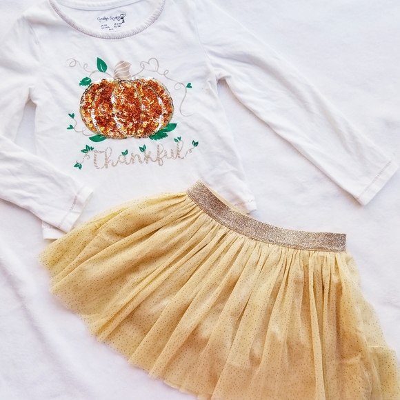 Cynthia Rowley Other - CYNTHIA ROWLEY Thankful Sequin Pumpkin and Skirt